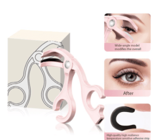 Portable Electric Heated Lash CurlerRechargeable With Sensing Heating Silicone PadUSB Fast Charging Pink And White EyelashCosmetic Makeup Plastic