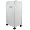 VEVOR Salon SPA Beauty Hairdressing Cart White Storage Trolley with 4 Drawers Rolling Wheels Lockable 2 Keys w/Hairdryer Holder Space-Saving Side Tray